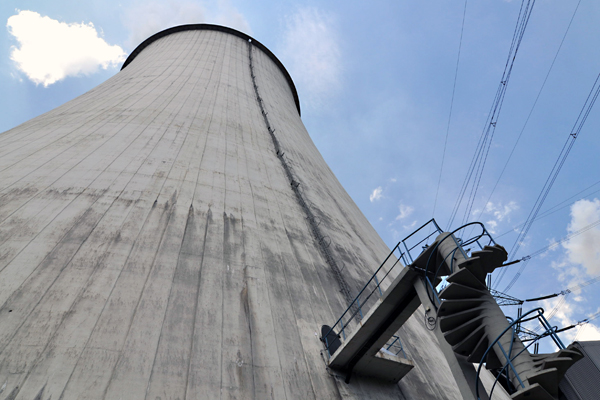 Kraftwerk J�nschwalde - K�hlturm mit Wendeltreppe